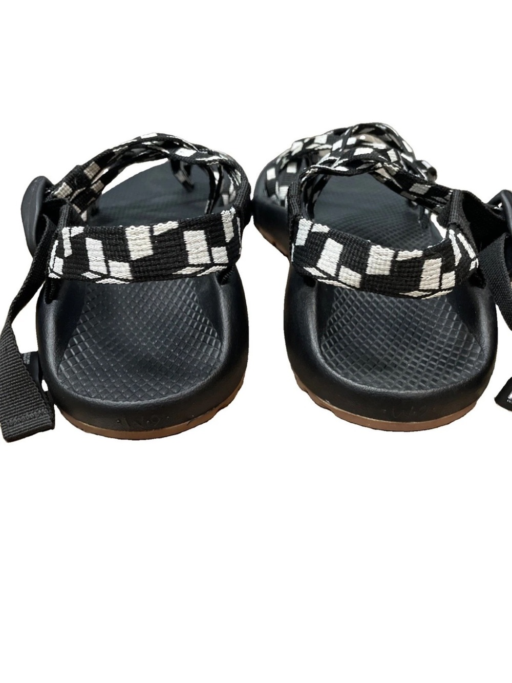 Chaco Z/X2 Sandal Strappy Hiking Black/White Nylon Waterproof Size 9 J107214 - Picture 3 of 7
